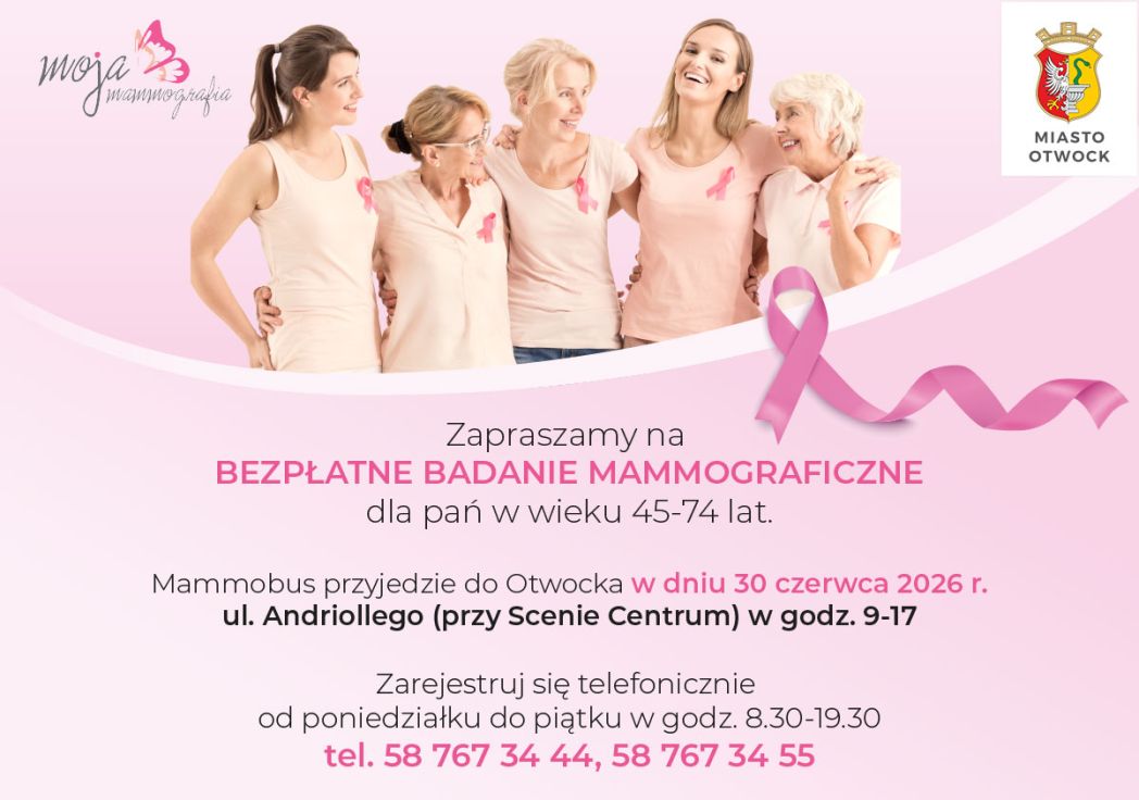 Mammobus w Otwocku 30 czerwca 2026 r.